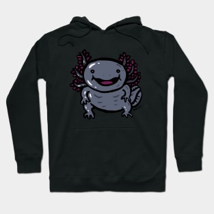 Black axolotl smile Hoodie